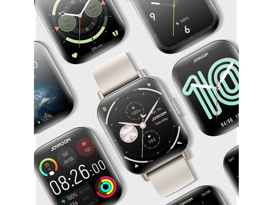 Joyroom Fit-Life JR-FT3S smartwatch with call answering function - titanium color