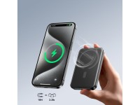 Powerbank Joyroom JR-W020 Mini 5000mAh USB-A USB-C inductivo 20W - negro + cable USB-C / USB-C Powerbank Joyroom JR-W020 Mini 5000mAh USB-A USB-C inductivo 20W - negro + cable USB-C / USB-C