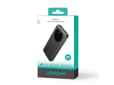 Powerbank Joyroom JR-PBF12 10000mAh 2.4A 2x USB-A 1x USB-C - black