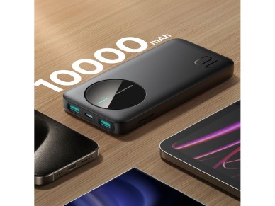 Powerbank Joyroom JR-PBF12 10000mAh 2.4A 2x USB-A 1x USB-C - black