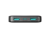 Powerbank Joyroom JR-PBF12 10000mAh 2.4A 2x USB-A 1x USB-C - black Powerbank Joyroom JR-PBF12 10000mAh 2.4A 2x USB-A 1x USB-C - black