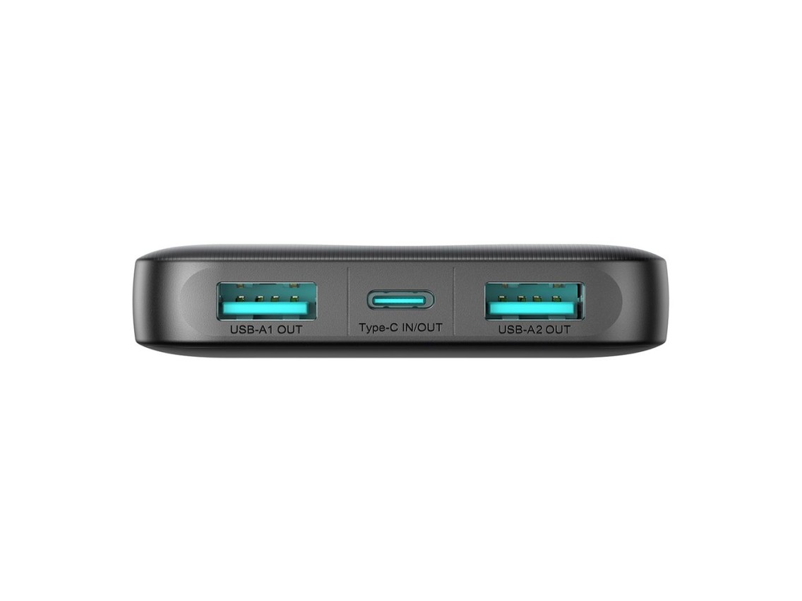 Powerbank Joyroom JR-PBF12 10000mAh 2.4A 2x USB-A 1x USB-C - black