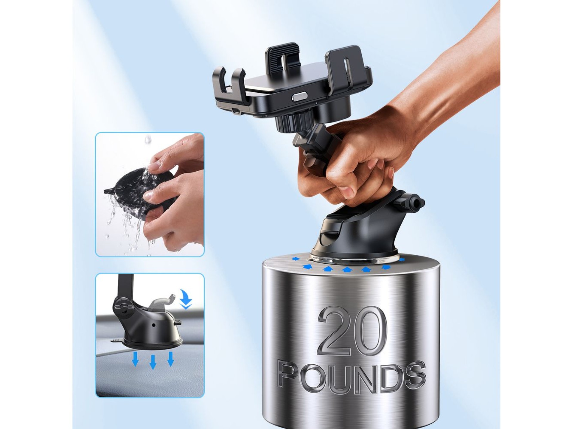 Soporte eléctrico para salpicadero Joyroom JR-ZS219 con cargador inductivo de 15 W - negro