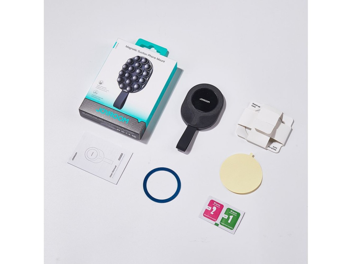 Joyroom JR-ZS393-S magnetic holder with suction cups for 4.7-7" phone - black