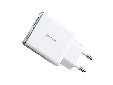 Joyroom JR-TCF14 20W USB-A USB-C Super Slim Wall Charger - White
