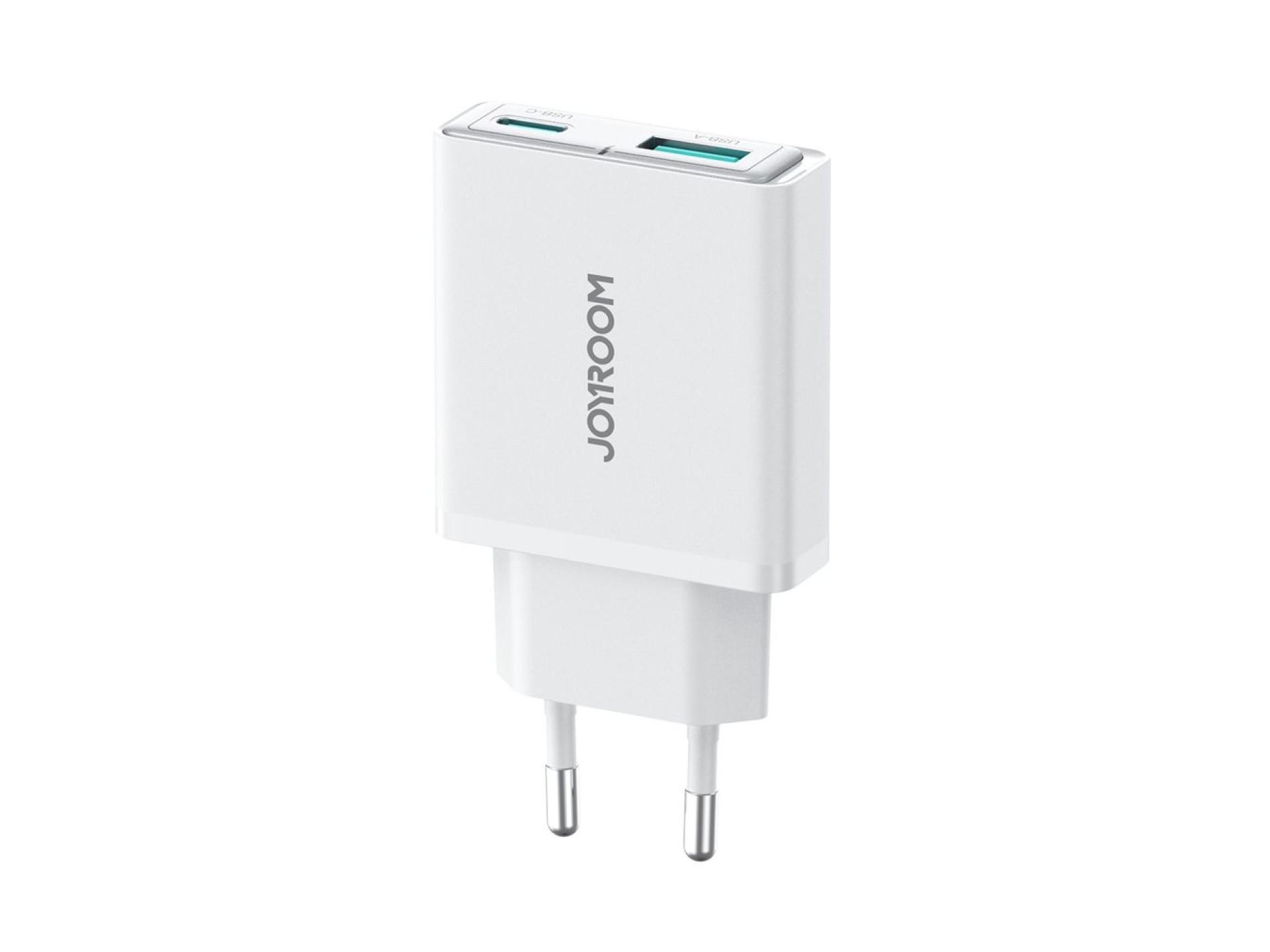 Carregador de parede super fino Joyroom JR-TCF14 20W USB-A USB-C - Branco