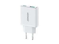 Carregador de parede super fino Joyroom JR-TCF14 20W USB-A USB-C - Branco