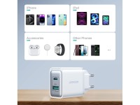 Joyroom JR-TCF15 network charger USB-C / USB-A 30W - white