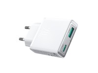 Carregador de parede super fino Joyroom JR-TCF14 20W USB-A USB-C - Branco