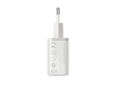 Carregador de rede Joyroom JR-TCF15 USB-C / USB-A 30W - branco