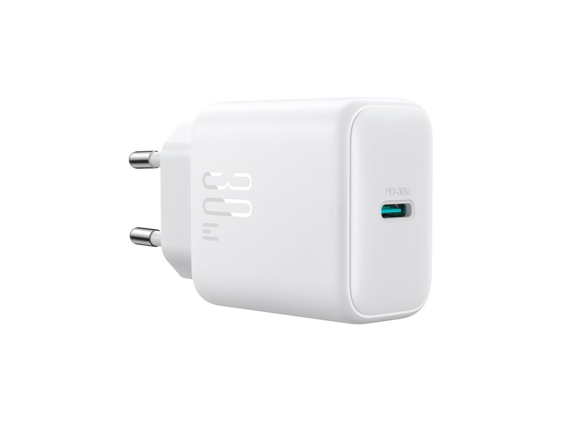 Carregador de rede Joyroom JR-TCF24 USB-C PD 30W QC SFC - branco