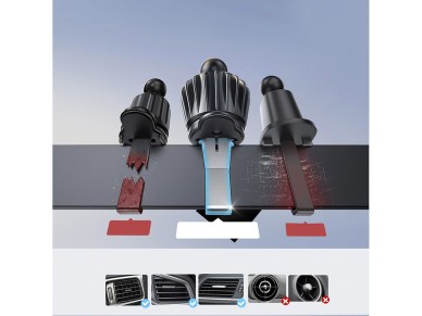 Joyroom JR-ZS409 magnetic holder with 15W inductive charger for car air vent - black Joyroom JR-ZS409 magnetic holder with 15W inductive charger for car air vent - black