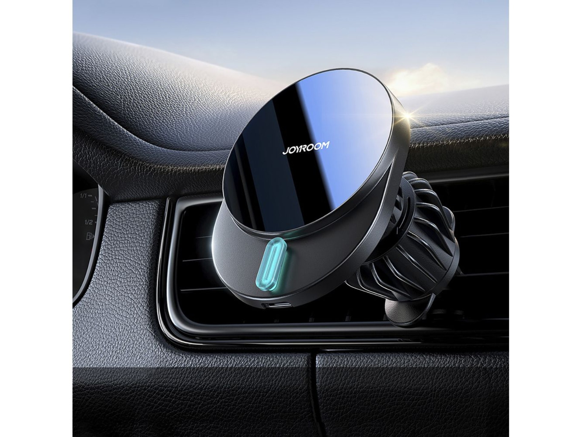 Suporte magnético Joyroom JR-ZS409 com carregador indutivo de 15 W para saída de ar do carro - preto