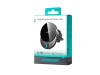 Suporte magnético Joyroom JR-ZS409 com carregador indutivo de 15 W para saída de ar do carro - preto Suporte magnético Joyroom JR-ZS409 com carregador indutivo de 15 W para saída de ar do carro - preto