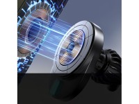 Suporte magnético Joyroom JR-ZS409 com carregador indutivo de 15 W para saída de ar do carro - preto Suporte magnético Joyroom JR-ZS409 com carregador indutivo de 15 W para saída de ar do carro - preto
