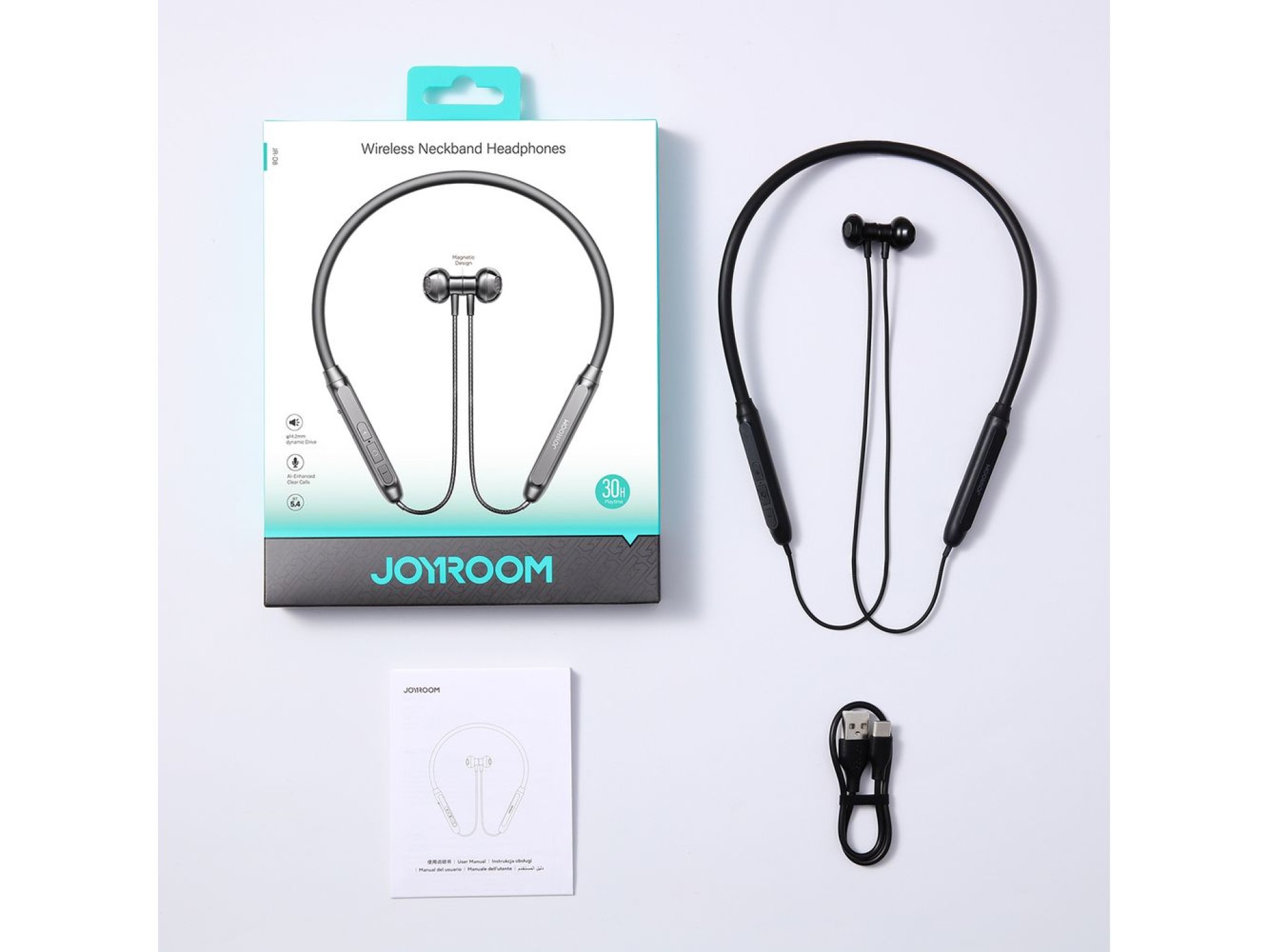 Auriculares inalámbricos Bluetooth Joyroom JR-D8 con diadema - Negro