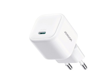 Cargador de pared Joyroom JR-TCG08 GaN de 20 W con suministro de energía - Blanco Cargador de pared Joyroom JR-TCG08 GaN de 20 W con suministro de energía - Blanco