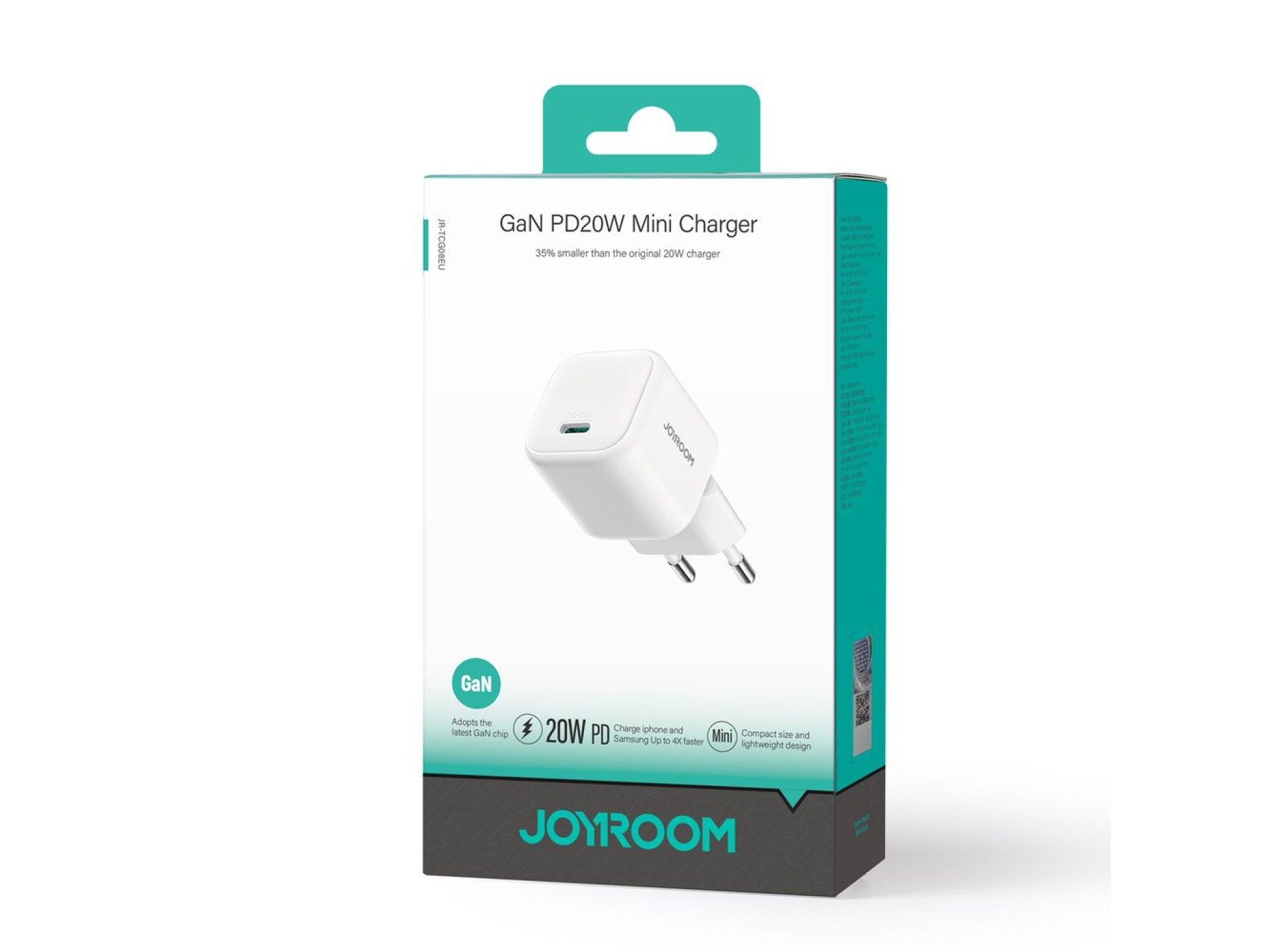 Joyroom JR-TCG08 GaN 20W Power Delivery Wall Charger - White