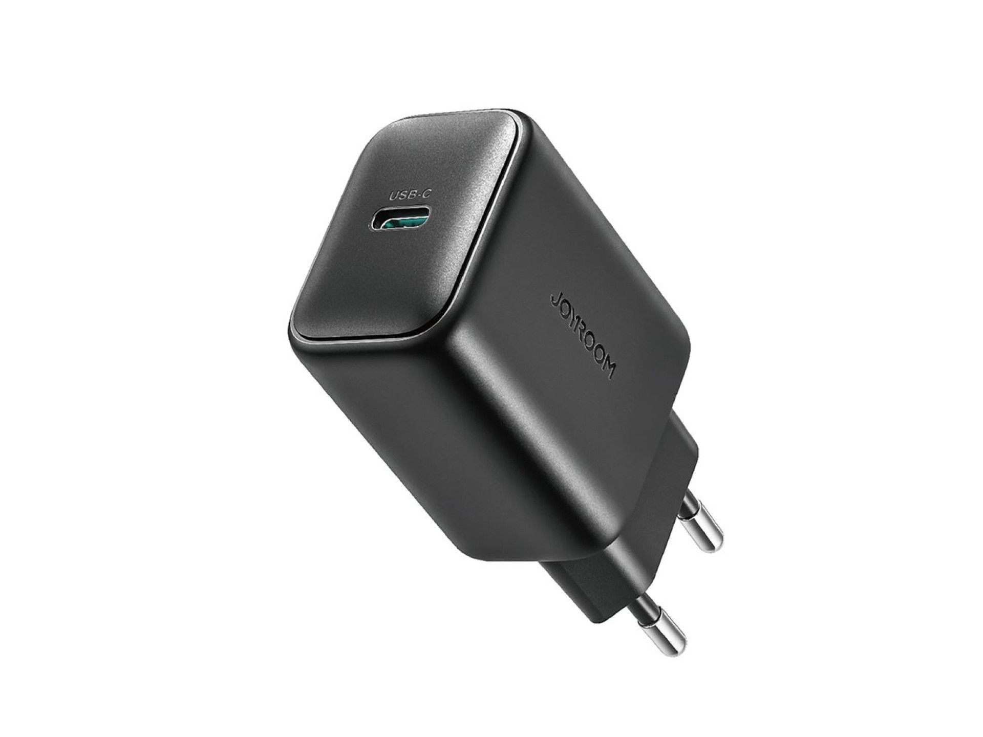 Carregador de rede Joyroom JR-TCF23 USB-C 25W SFC/PPS/PD - preto + cabo USB-C/USB-C de 1m
