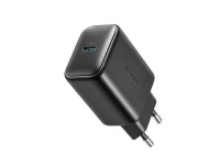 Carregador de rede Joyroom JR-TCF23 USB-C 25W SFC/PPS/PD - preto + cabo USB-C/USB-C de 1m Carregador de rede Joyroom JR-TCF23 USB-C 25W SFC/PPS/PD - preto + cabo USB-C/USB-C de 1m