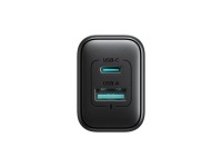 Cargador de red Joyroom JR-TCF13 USB-C / USB-A 25W SFC / PPS / PD - negro Cargador de red Joyroom JR-TCF13 USB-C / USB-A 25W SFC / PPS / PD - negro