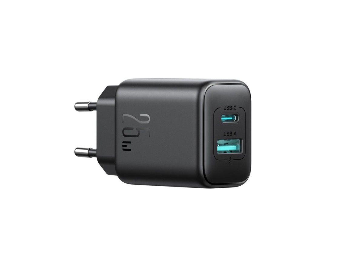 Cargador de red Joyroom JR-TCF13 USB-C / USB-A 25W SFC / PPS / PD - negro