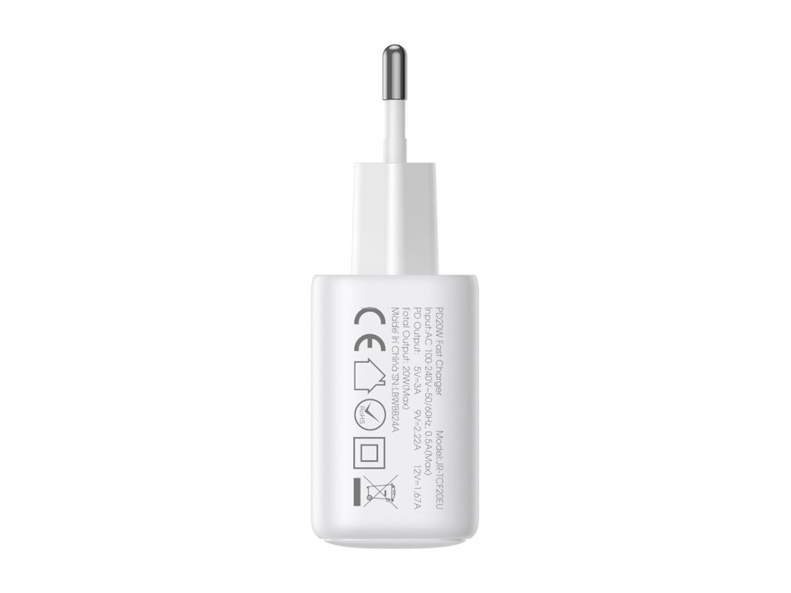 Cargador de red Joyroom JR-TCF12 2x USB-C 20W PD / QC 3.0 - blanco