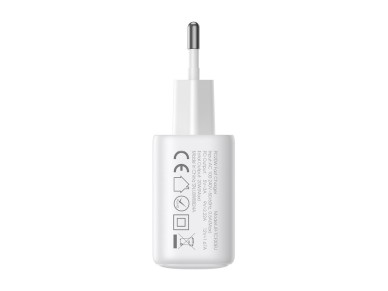Joyroom JR-TCF12 mains charger 2x USB-C 20W PD / QC 3.0 - white Joyroom JR-TCF12 mains charger 2x USB-C 20W PD / QC 3.0 - white