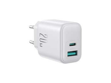 Joyroom JR-TCF21 network charger USB-C / USB-A 20W PD / QC 3.0 - white