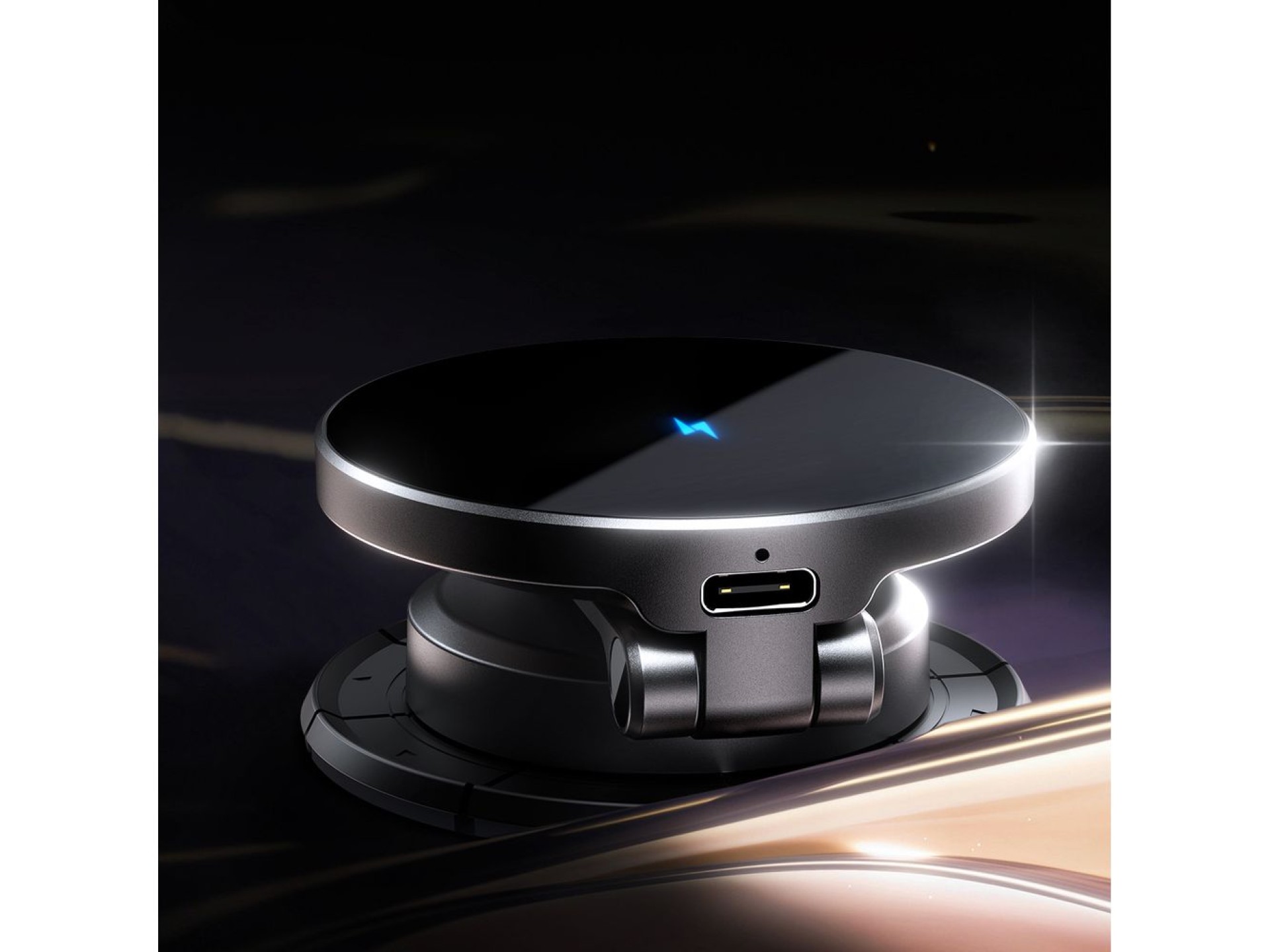 Soporte magnético Joyroom JR-ZS408 con cargador inductivo de 15 W para el habitáculo del coche - neg