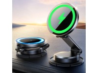 Soporte magn�tico Joyroom JR-ZS408 con cargador inductivo de 15 W para el habit�culo del coche - neg