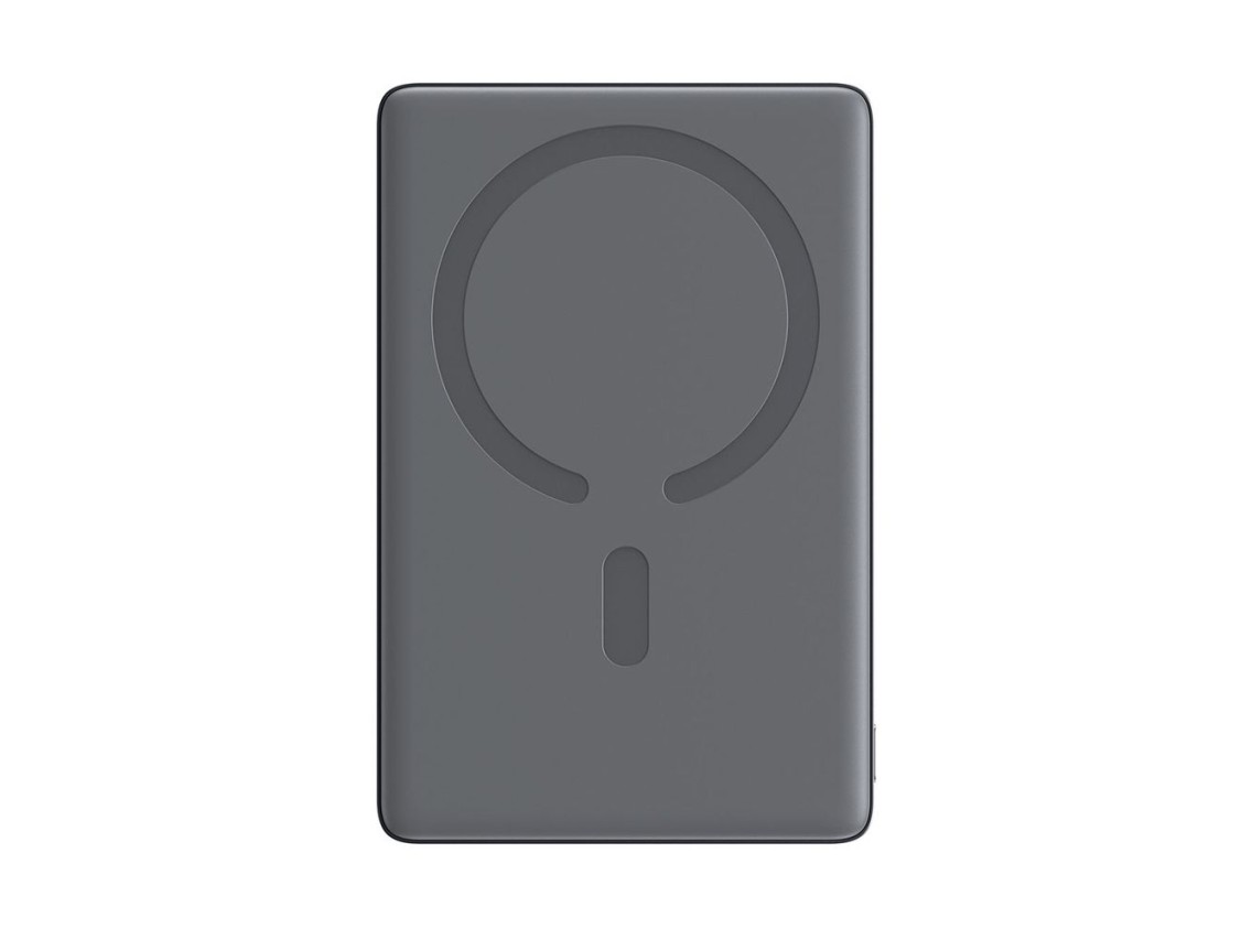 Batería externa Joyroom JR-PBM08 de 5000 mAh y 20 W, ultradelgada con carga inductiva - gris