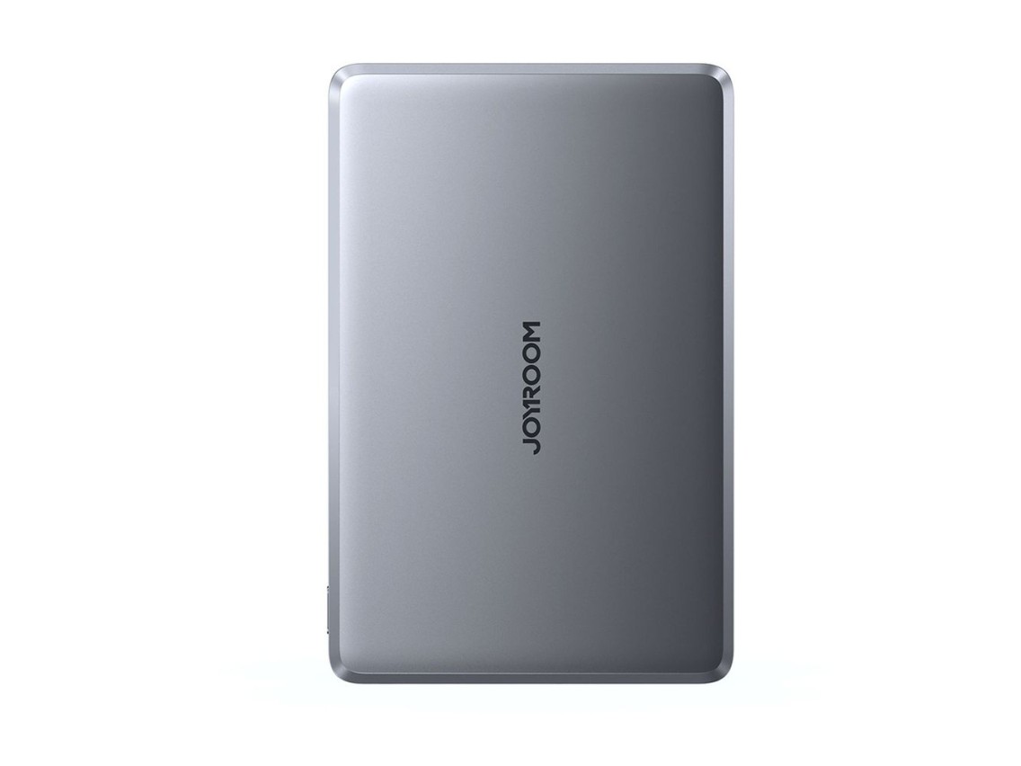 Batería externa Joyroom JR-PBM08 de 5000 mAh y 20 W, ultradelgada con carga inductiva - gris