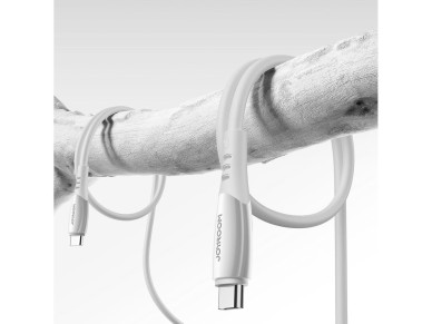Joyroom S-A59 Serie Vibrant 60W USB-C - Cable USB-C de 1,2 m - Blanco