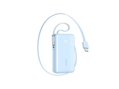 Bater�a externa Joyroom JR-PR2L de 10000 mAh y 35 W con cable USB-C retr�ctil integrado y cable USB-