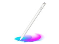 Joyroom JR-X9S stylus active pen with 2 replaceable tips - white Joyroom JR-X9S stylus active pen with 2 replaceable tips - white