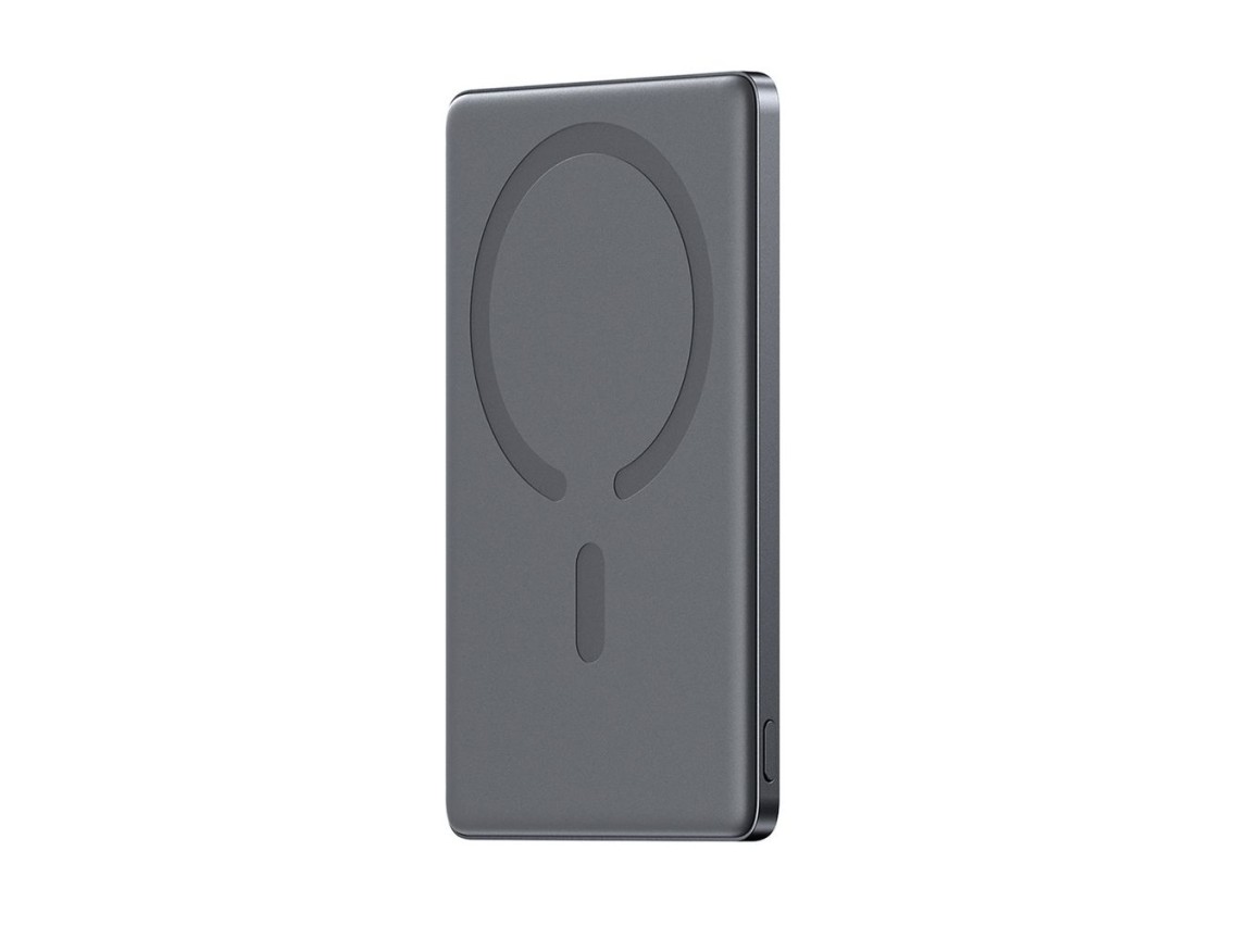 Batería externa Joyroom JR-PBM08 de 5000 mAh y 20 W, ultradelgada con carga inductiva - gris
