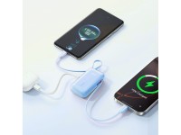 Joyroom JR-PR2L 10000mAh 35W Power Bank com Cabo USB-C Retrátil Integrado e Cabo Lightning com Cordã Joyroom JR-PR2L 10000mAh 35W Power Bank com Cabo USB-C Retrátil Integrado e Cabo Lightning com Cordã