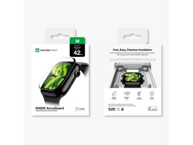 Lámina protectora AmazingThing Radix para Apple Watch Series 11 de 42 mm Lámina protectora AmazingThing Radix para Apple Watch Series 11 de 42 mm