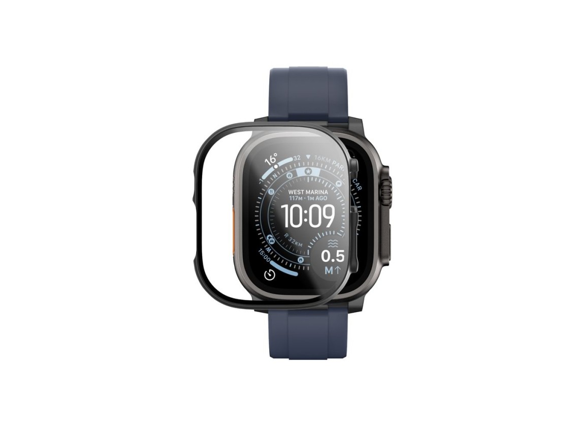 Protector de pantalla de cristal AmazingThing Radix con funda para Apple Watch Ultra 3 de 49 mm - Ne