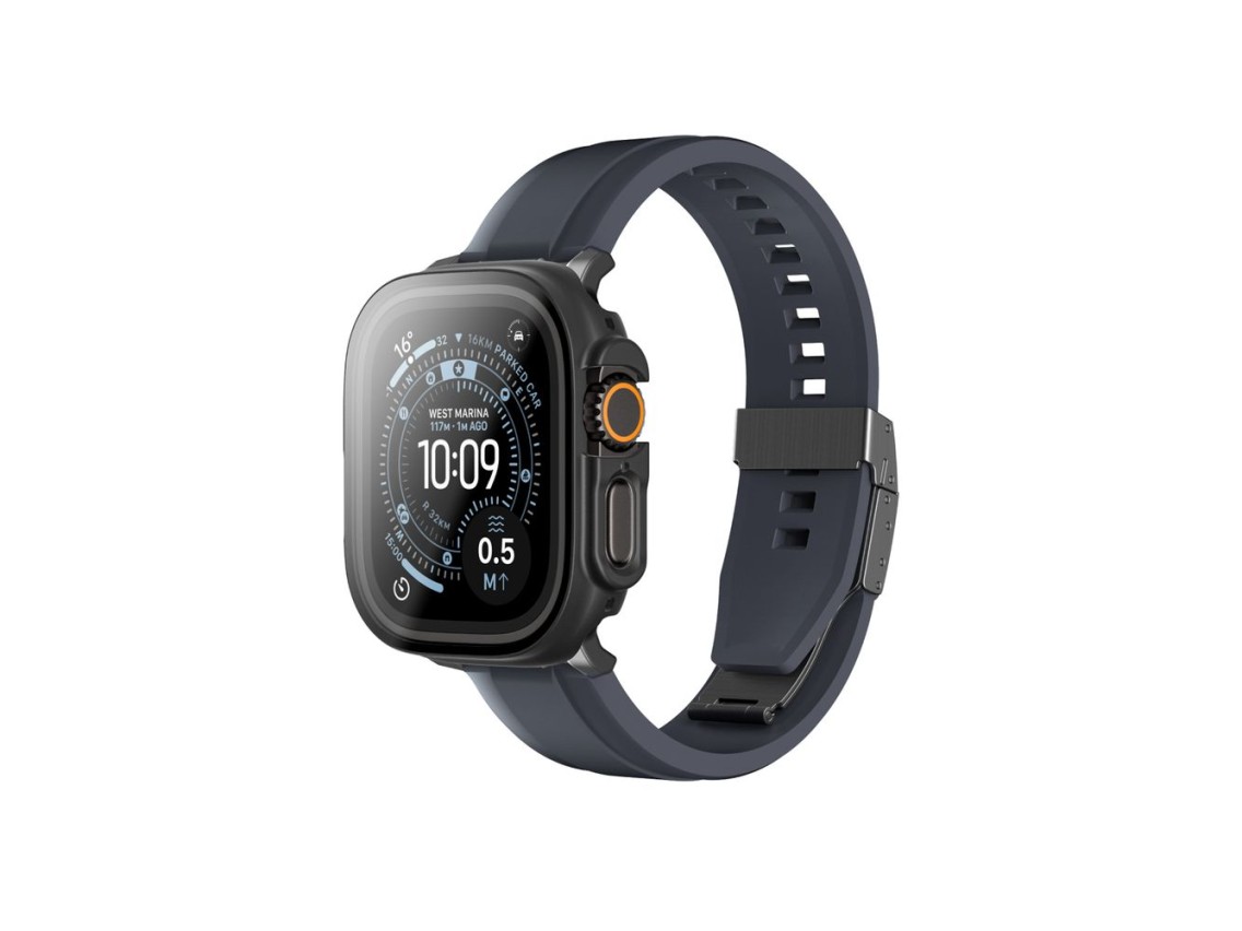 Protector de pantalla de cristal AmazingThing Radix con funda para Apple Watch Ultra 3 de 49 mm - Ne