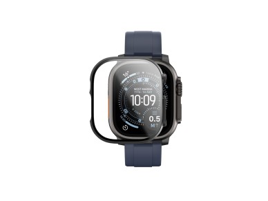 Protetor de tela de vidro AmazingThing Radix com capa para Apple Watch Ultra 3 49mm - Preto