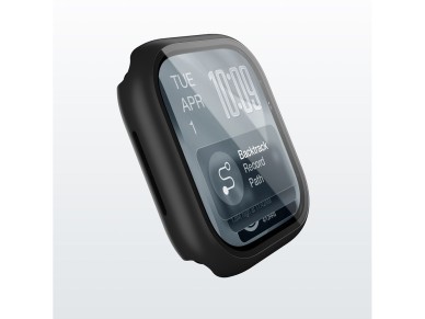 Protetor de tela de vidro AmazingThing Radix com capa para Apple Watch Series 11 46mm - Preto