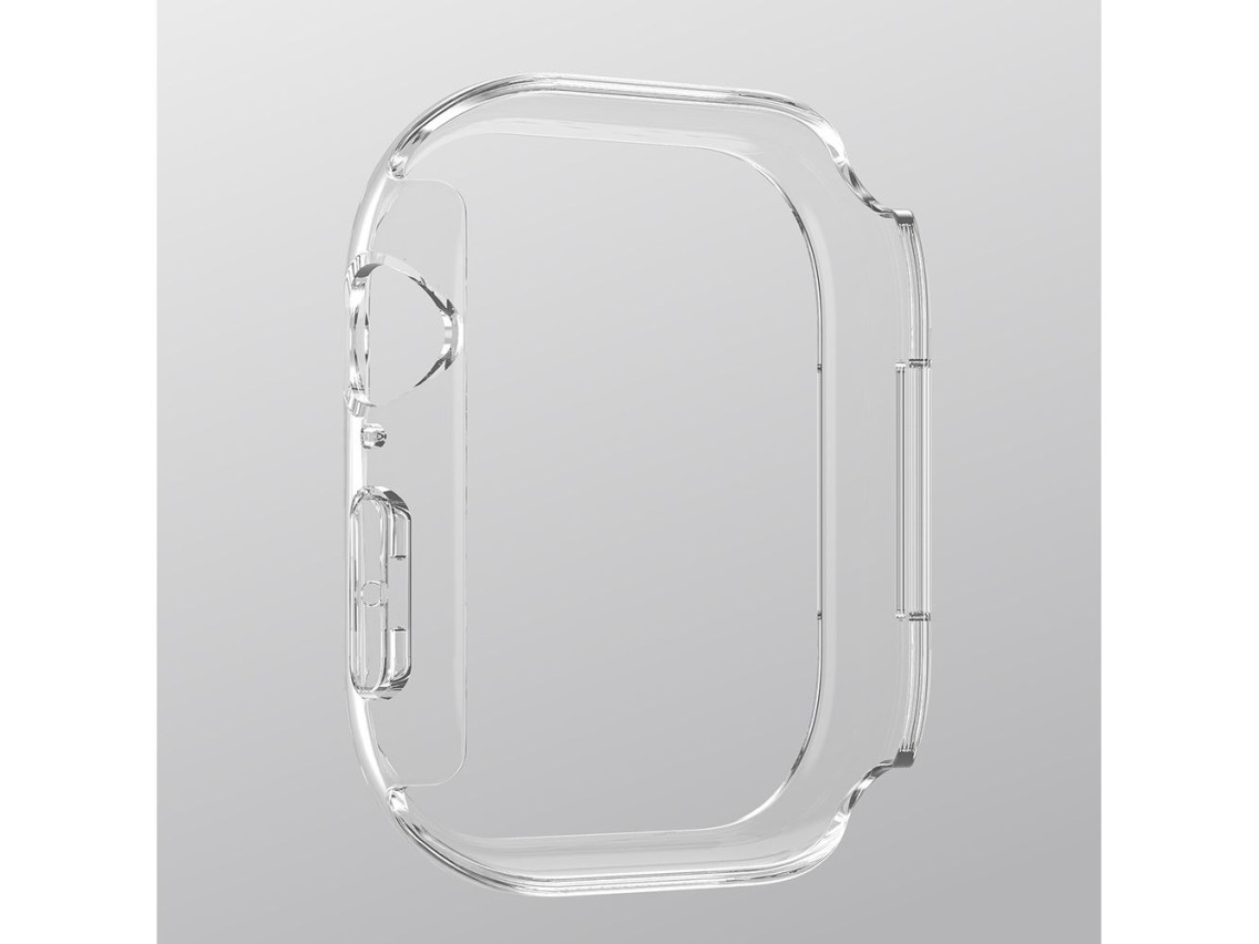 Capa protetora minimalista AmazingThing para Apple Watch Series 11 46mm - Transparente