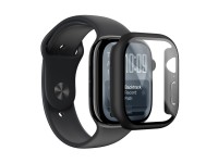 Protetor de tela de vidro AmazingThing Radix com capa para Apple Watch Series 11 46mm - Preto