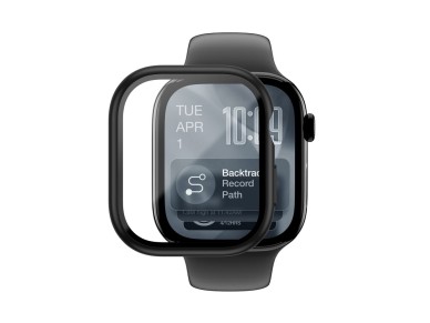 Protetor de tela de vidro AmazingThing Radix com capa para Apple Watch Series 11 46mm - Preto