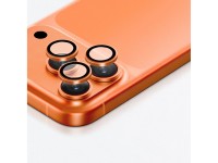 Lente de cristal AmazingThing para iPhone 17 Pro / Pro Max - con marco naranja Lente de cristal AmazingThing para iPhone 17 Pro / Pro Max - con marco naranja