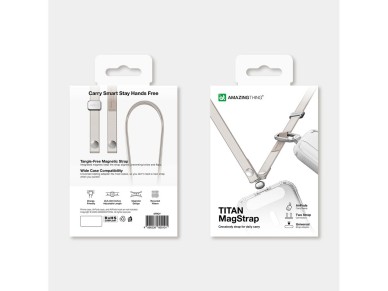 AmazingThing Titan MagStrap Magnetic Phone Strap - Gray