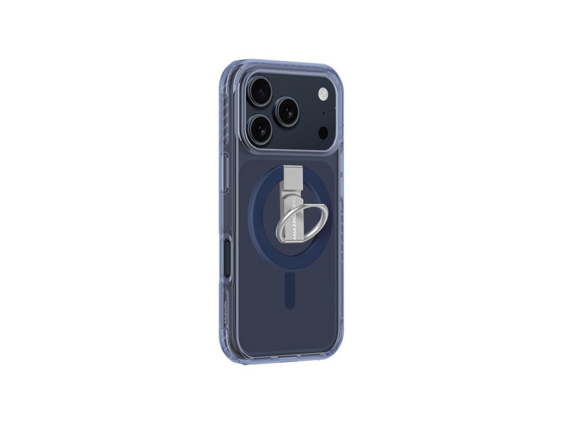 Funda AmazingThing Titan Pro Grip Ring Set para iPhone 17 Pro compatible con MagSafe - Azul