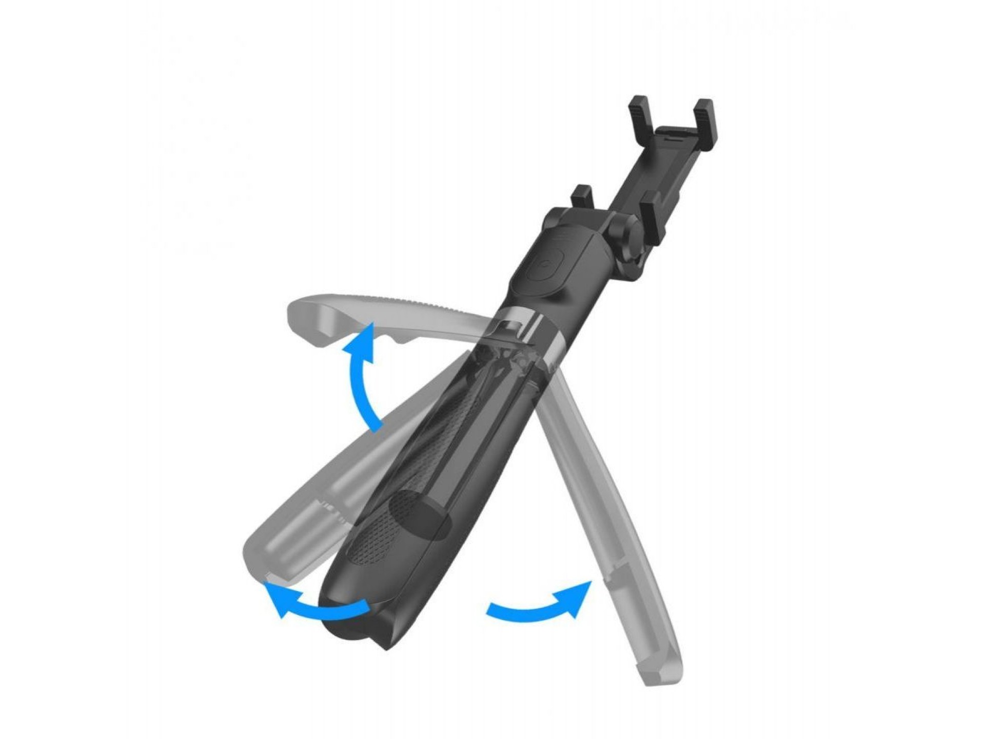 Bastão de selfie Bluetooth Tech-Protect L01S com tripé de até 70 cm - Preto